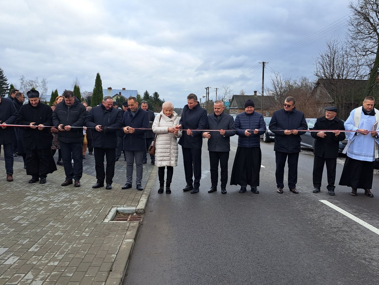 Droga powiatowa już po remoncie Oficjalnie otwarta i poświęcona