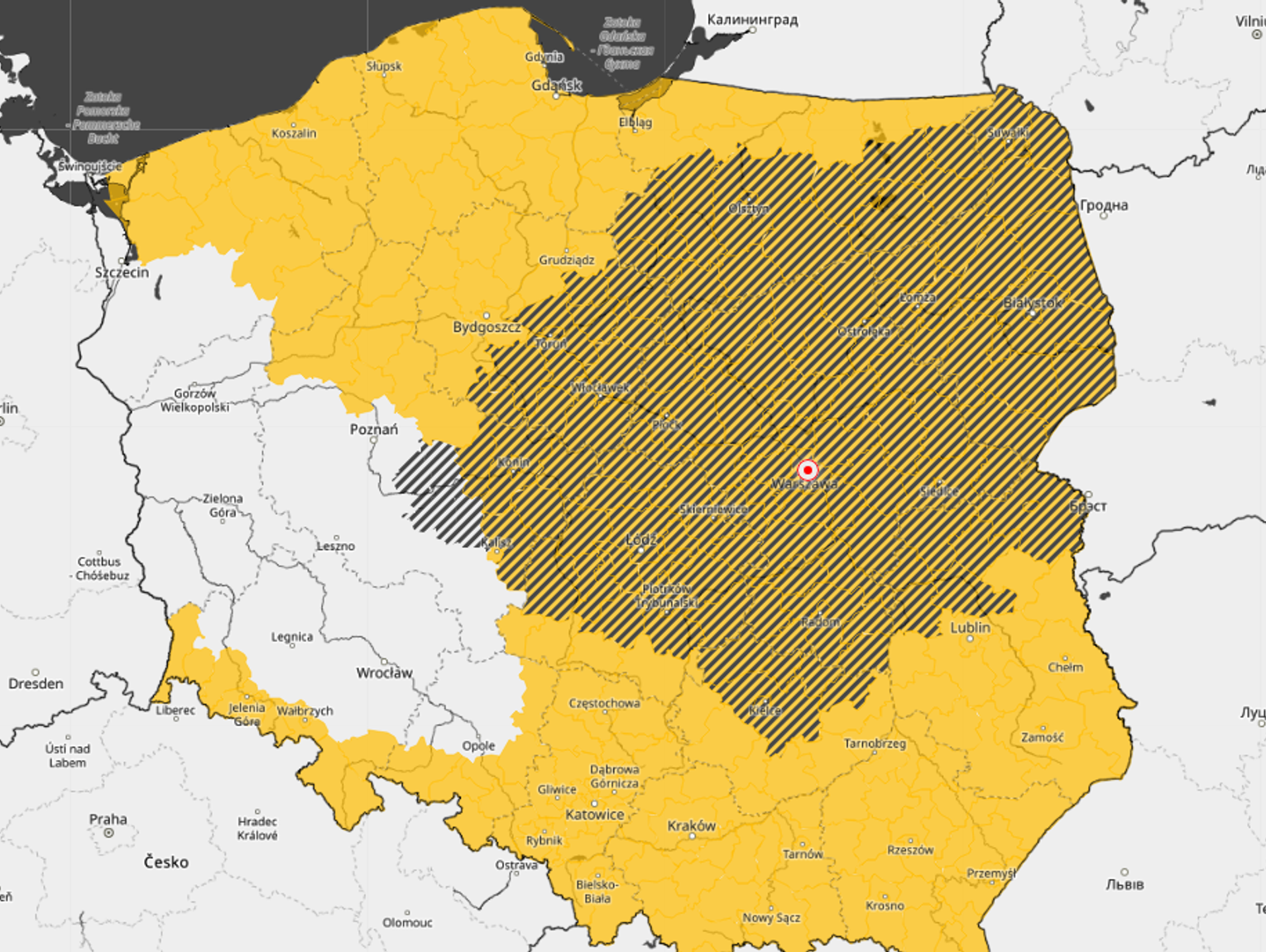 Alert Stopnia Imgw Ostrze Enie Przed Oblodzeniem Dr G I Chodnik W