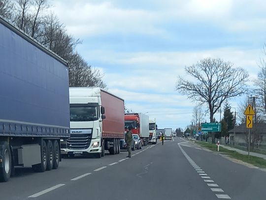 1100 ciężarówek w kolejce do przejścia granicznego Kukuryki-Kozłowicze