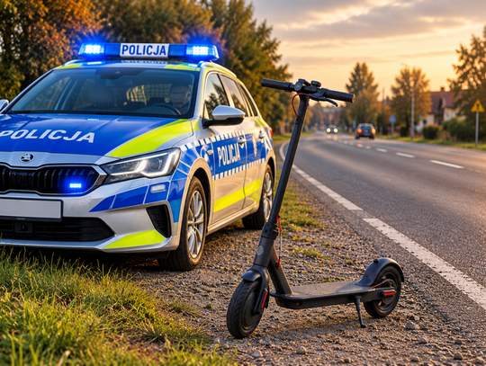 14-latek jechał hulajnogą niezgodnie z przepisami