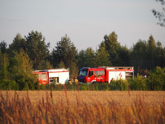 56 strażaków walczyło z pożarem zboża i trawy w Białej Podlaskiej