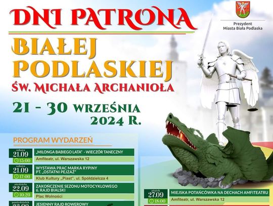 Biała Podlaska. Dni Patrona Miasta. Sprawdź harmonogram wydarzeń