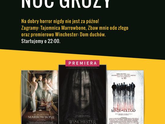 Biała Podlaska: Noc grozy w Cinema3D