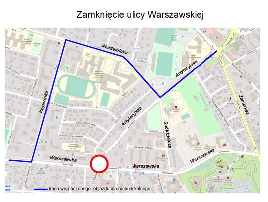 Biała Podlaska: Uwaga, od dziś zamknięta ulica Warszawska [PLAN]