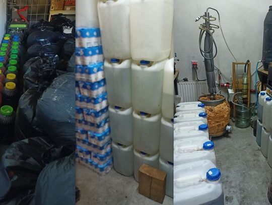 Bimbrownia w gm. Czemierniki. Policja przejęła 2 tys. l alkoholu [WIDEO]