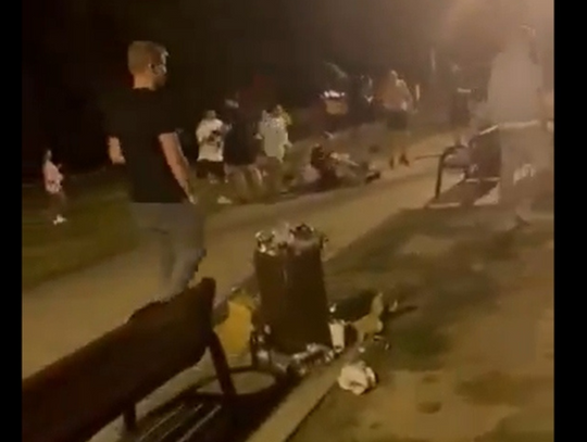 Brutalna bójka na miejskiej plaży. Jest nagranie [WIDEO]