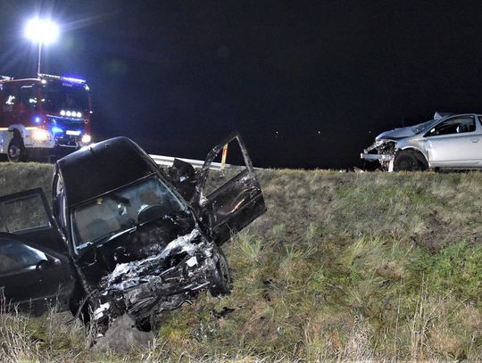 radzyń podlaski wypadek zderzenie aut noc