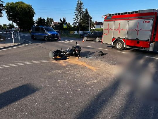 Pijany kierowca opla wjechał w motocykl. Poszkodowana była reanimowana