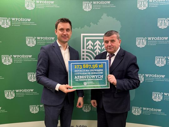Gmina Łomazy. Ponad 170 tys. zł na walkę z azbestem Gmina Łomazy. Ponad 170 tys. zł na walkę z azbestem