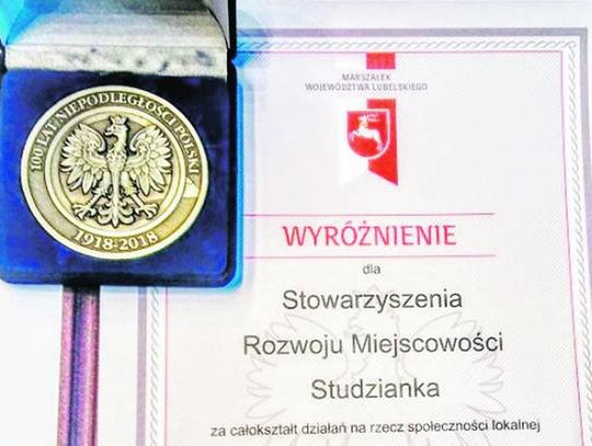 Gmina Łomazy: Stowarzyszenie wyróżnione medalem od marszałka