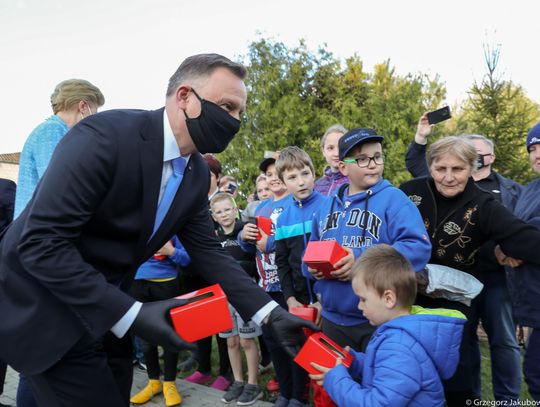 Gmina Międzyrzec Podlaski: Prezydent Duda odwiedził dzieci z Żabiec