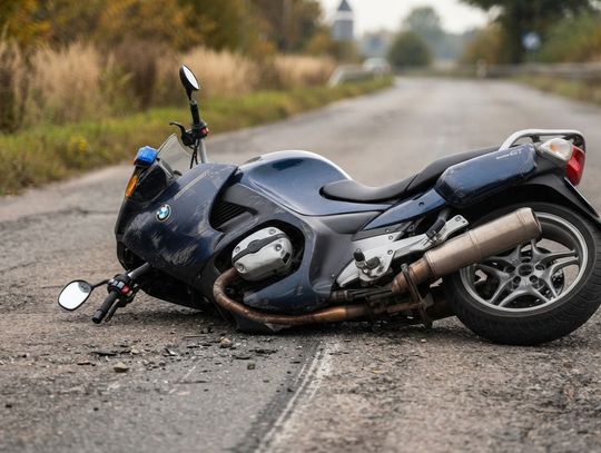 Gmina Sarnaki. Ucieczka motocyklisty przed policją zakończyła się kolizją