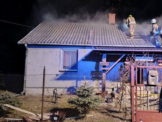 Gmina Wisznice. Pożar domu w Rowinach