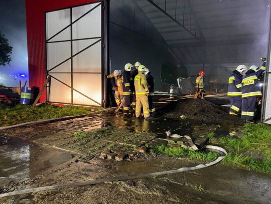 Gmina Zalesie: Spłonęło 6 ton ziaren słonecznika