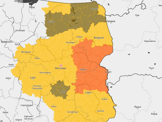 IMGW ostrzega. Niebezpiecznie w pogodzie dziś do wieczora