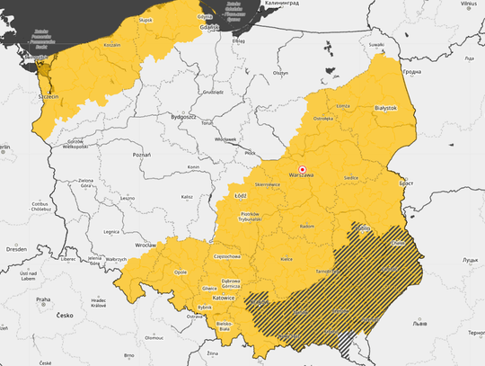 IMGW ostrzega przed burzami
