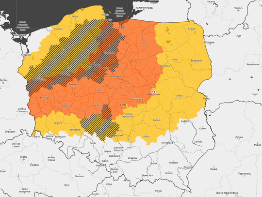 IMGW ostrzega przed burzami [MAPA]