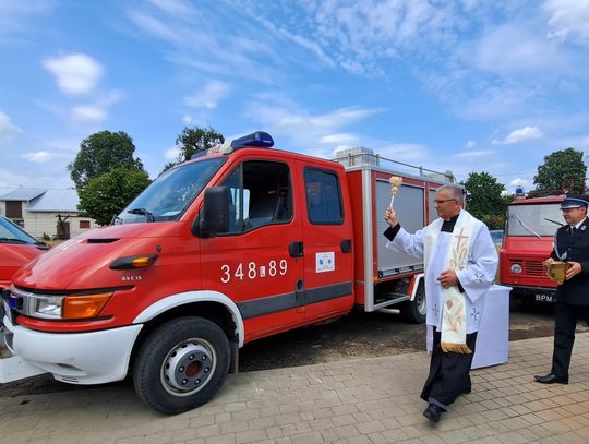 Jednostki OSP Zasiadki i Manie powitały samochody ratowniczo-gaśnicze