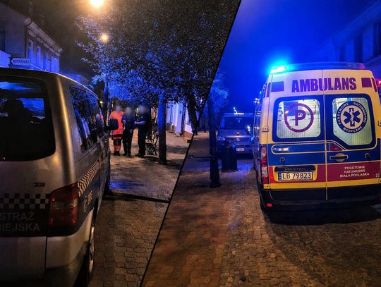 Kamera nie spuściła go z oczu. Nocna interwencja na deptaku w Białej Podlaskiej