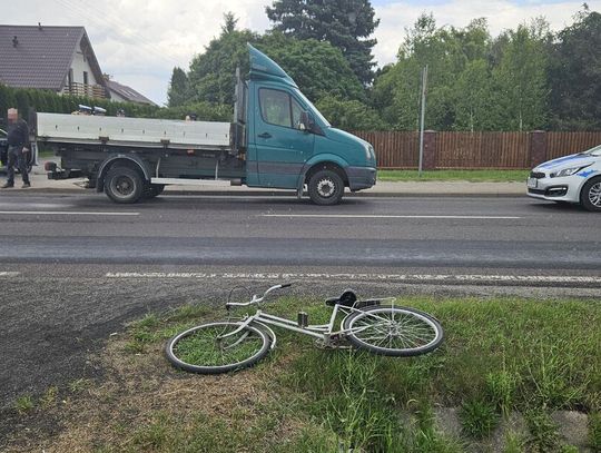 Rowerzysta trafił do szpitala po wypadku na DK-63 w Ulan-Majoracie