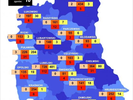 Koronawirus: Najnowsze dane z województwa lubelskiego