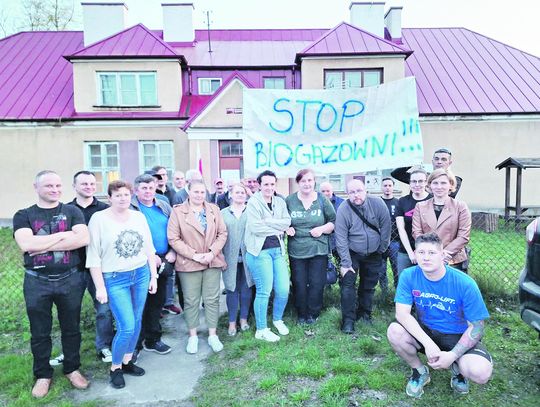 Krasówka i Burwin protestują: Nie chcemy tutaj biogazowni!