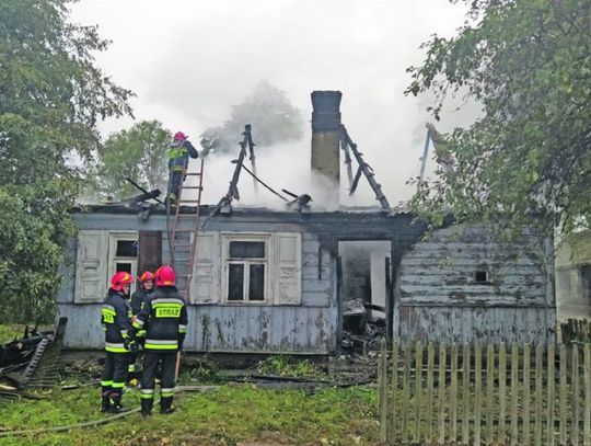 Łomazy: Pożar strawił cały dobytek
