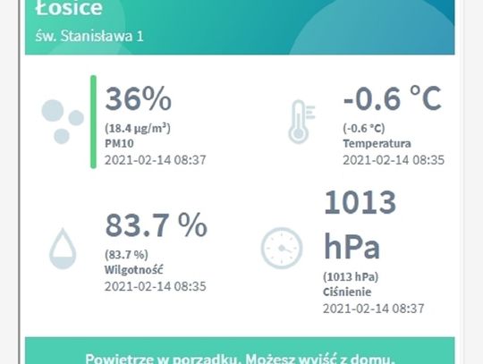 Łosice: Elektroniczny nos mierzy jakość powietrza w całym mieście 