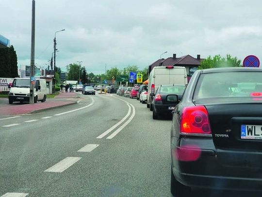 Łosice: Korki sparaliżowały całe miasto