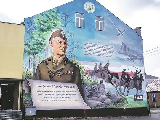 Międzyrzec Podlaski: Odsłonięto mural poświęcony generałowi 