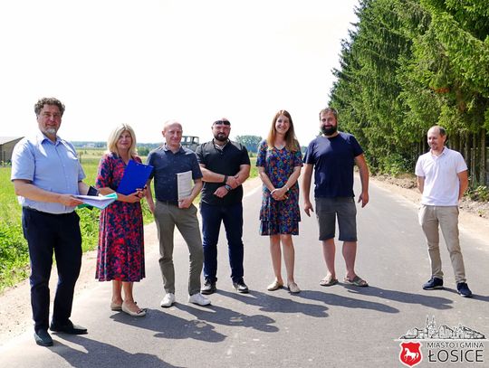rudnik ulica polna łosice modernizacja drogi roboty drogowe zakończenie prac