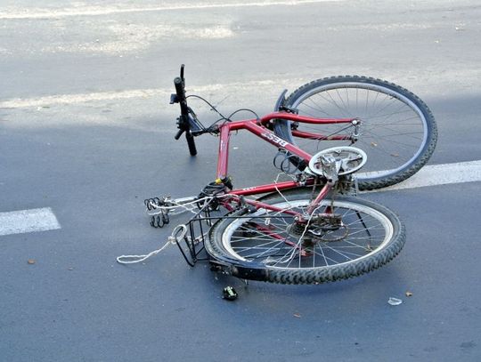 Motocykl staranował rowerzystę