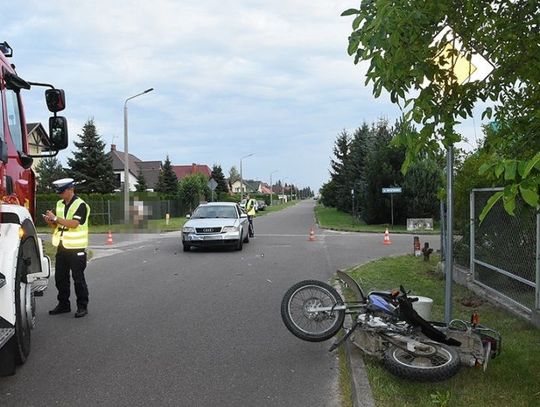 Wypadek w Rakowiskach. W zdarzeniu uczestniczył 15-latek