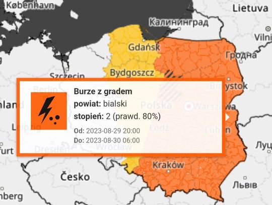 Nadchodzą burze z gradem i porywistym wiatrem. IMGW wydał ostrzeżenia