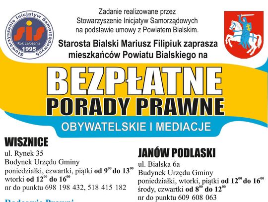 Nieodpłatna pomoc prawna w powiecie bialskim. Jak skorzystać?