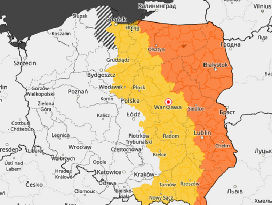 Noc może być niespokojna. IMGW ostrzega