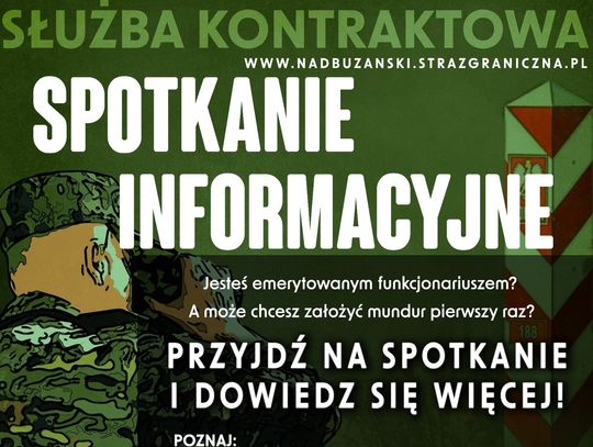 NOSG zaprasza na spotkanie informacyjne dotyczące służby kontraktowej