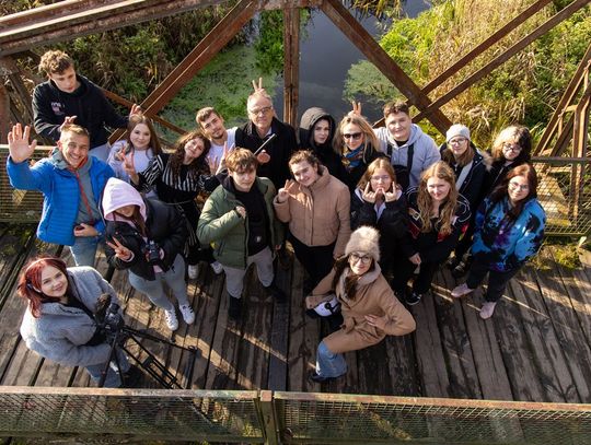 uczestnicy warsztatów fotograficznych z ECKiW OHP w Roskoszy