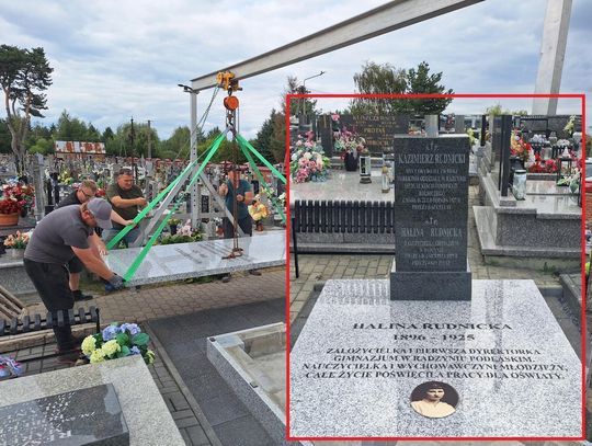 Odnowili nagrobek założycielki pierwszego gimnazjum w mieście