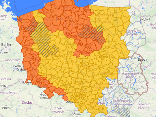 Ostrzeżenia przed burzami prawie w całej Polsce. Prognoza dla naszego regionu
