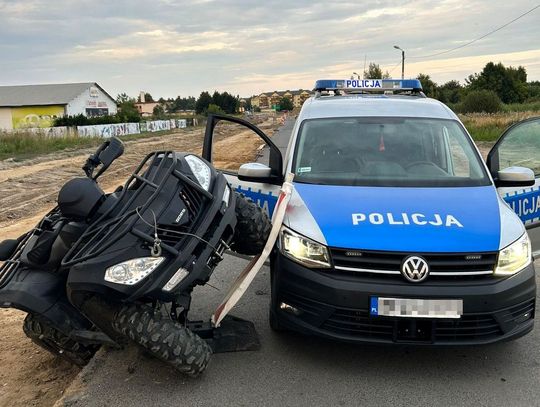 Uciekał quadem przed policją. Dostał 8700 zł mandatu oraz 42 punkty karne