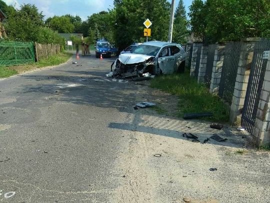 Pijany zakończył jazdę na płocie. Chciał ukryć się w lesie