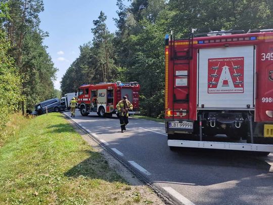 PILNE! Zderzenie aut.  Droga wojewódzka nr 812 zablokowana!