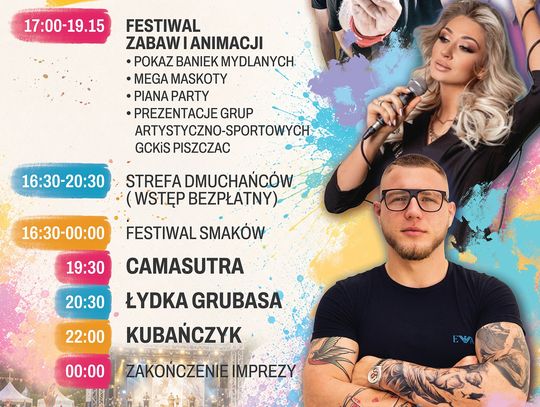Piszczac połączy pokolenia. 7 czerwca koncerty, animacje i festiwal smaków