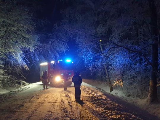 Powiat bialski: Trudne warunki na drogach. Ponad 70 interwencji straży pożarnej
