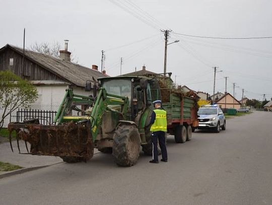 Powiat parczewski: Traktorzyści na celowniku policji