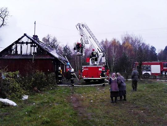 Pożar domu w Strzyżówce