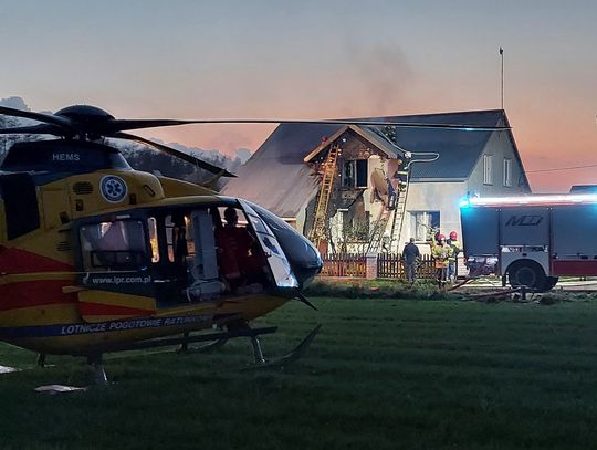 Pożar w Świerżach. Mieszkańcy ruszyli z pomocą rodzinie sołtysa