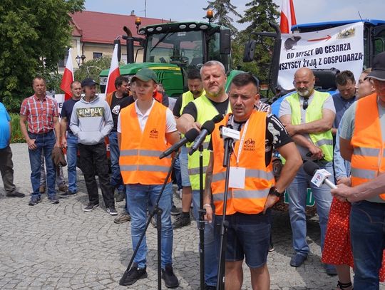 Protest rolników w Białej Podlaskiej