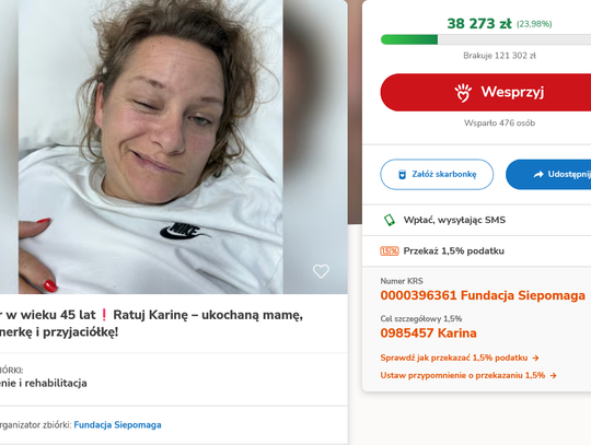 Przyjaciele proszą o pomoc Karinie